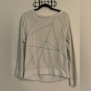 Lululemon Womens Love Crewneck Sweatshirt‎ Reflective Details White Small